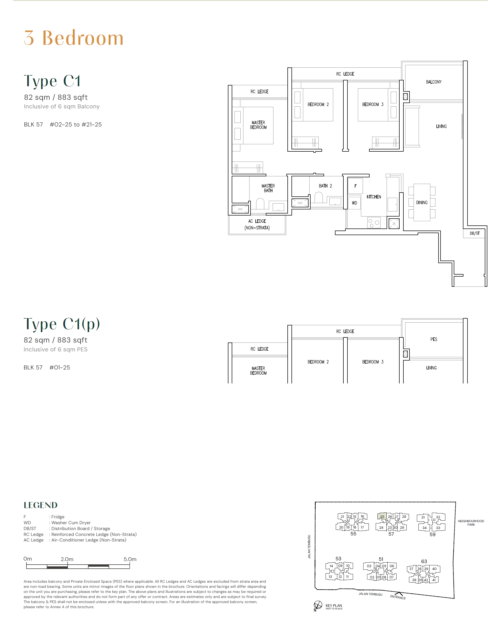 Emerald Of Katong 1 Bedroom Floor Plan 6