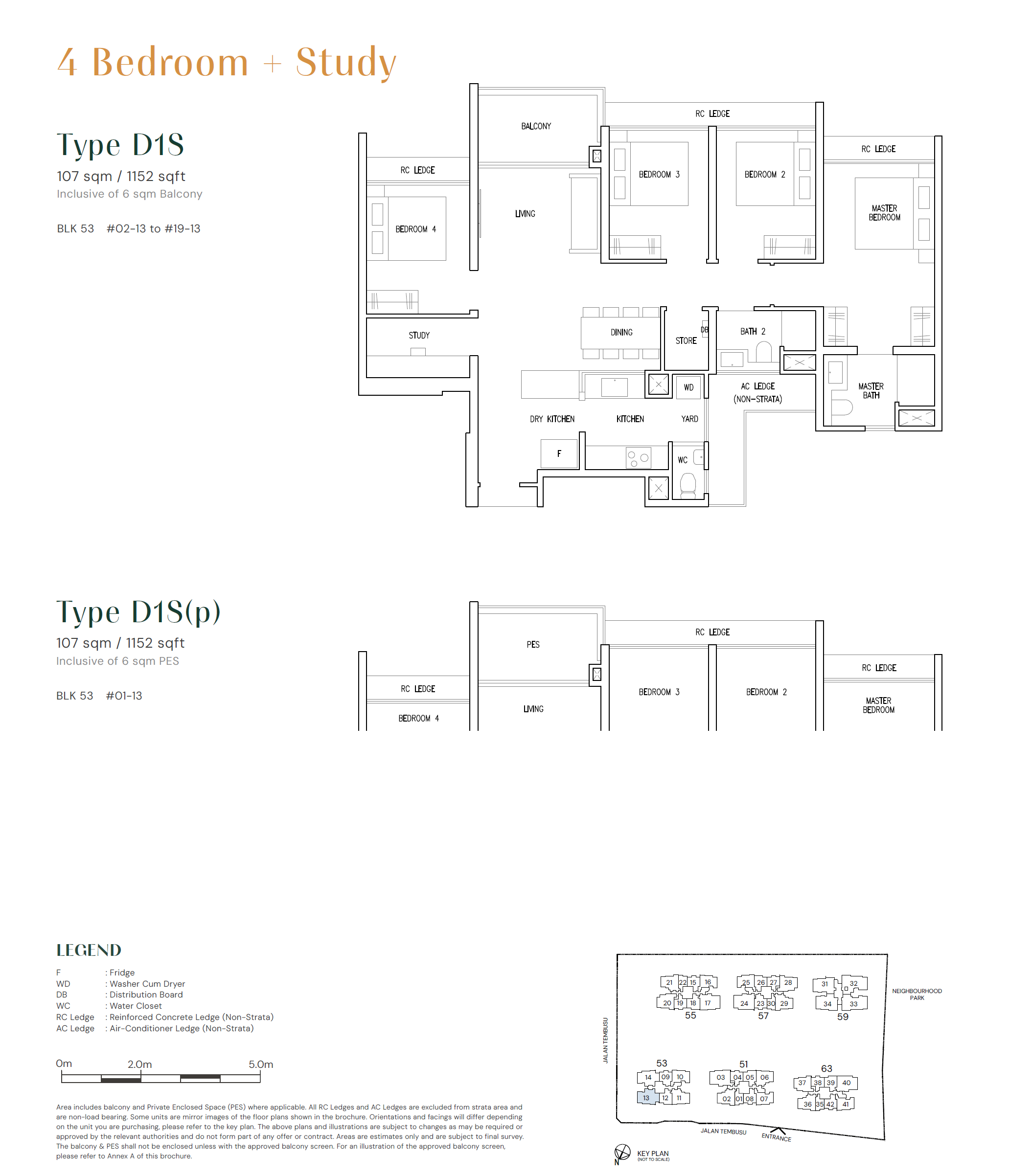 Emerald Of Katong 1 Bedroom Floor Plan 8
